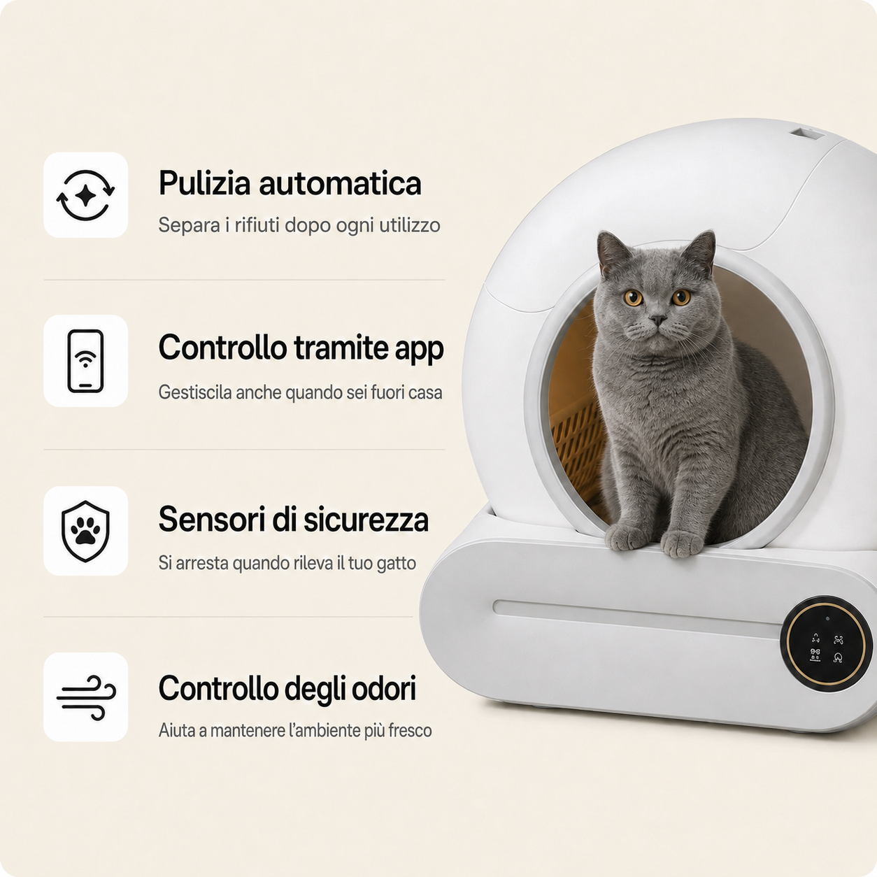 Lettiera Autopulente